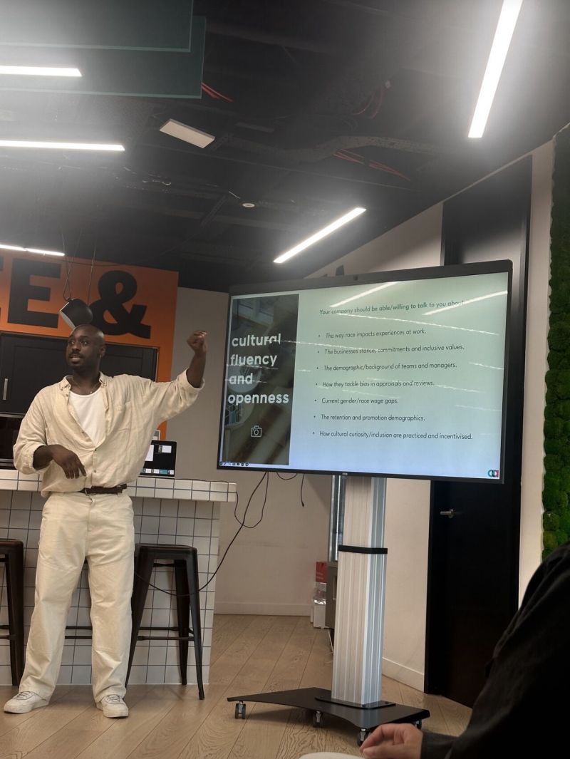 Ashley presenting on cultural fluency